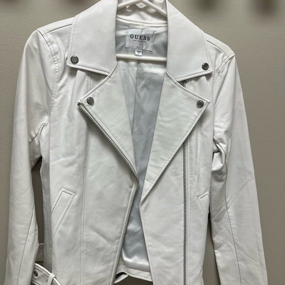 Guess Moto Jacket - Bright White - Picture 5 of 8